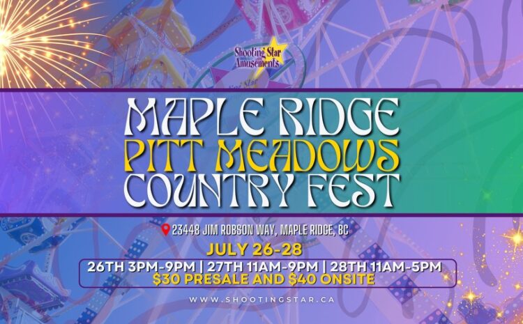 Maple Ridge Pitt Meadows Country Fest 2024