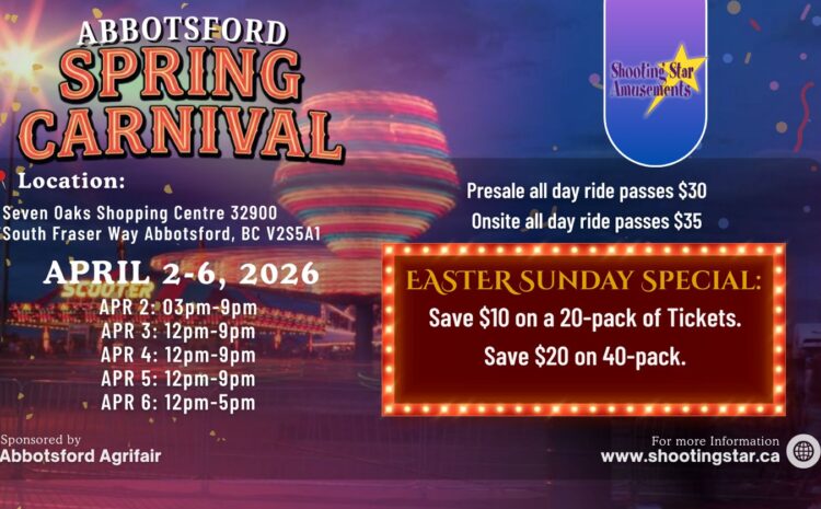  Abbotsford Spring Carnival 2026 – Sponsored by Abbotsford Agrifair